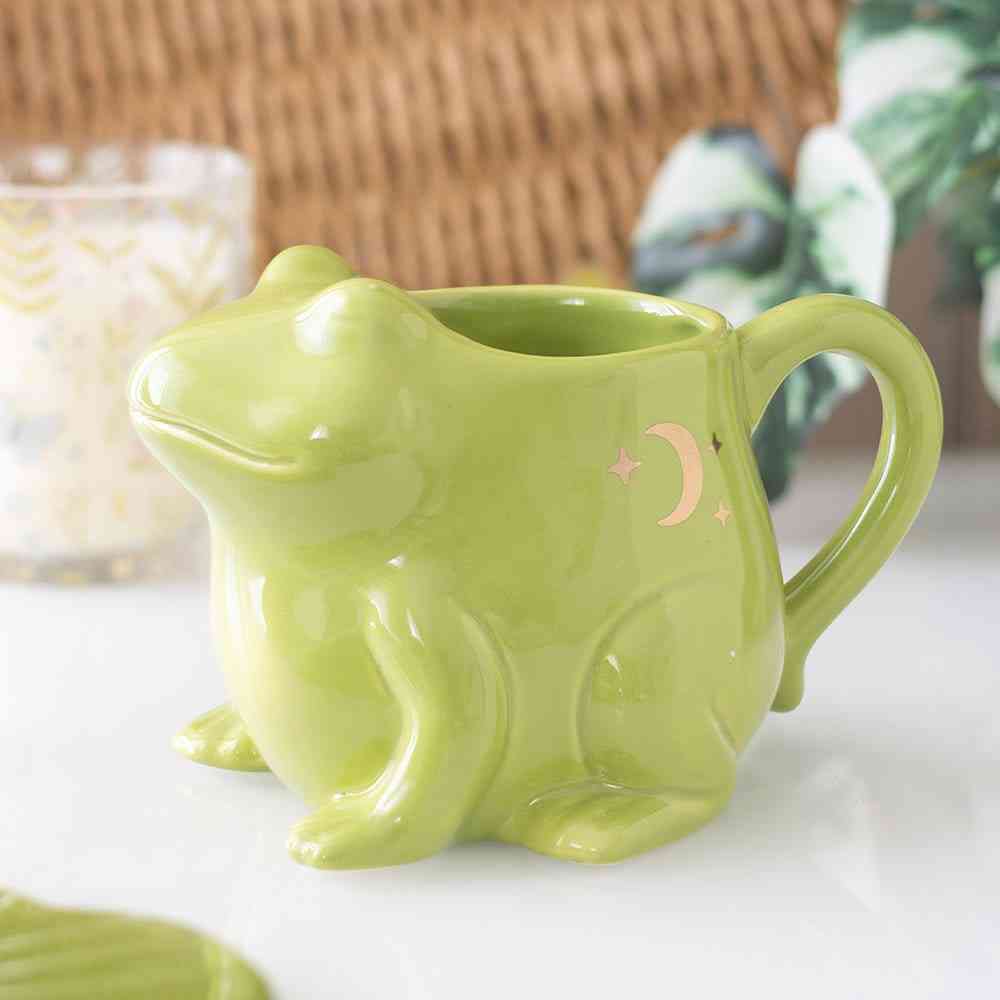 Something Different - Luna Frog Shaped Mok/beker - Groen